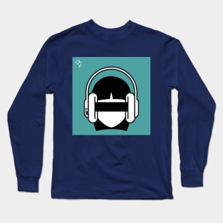 Anonymous Person Wearing Headphones Long Sleeve T-Shirt